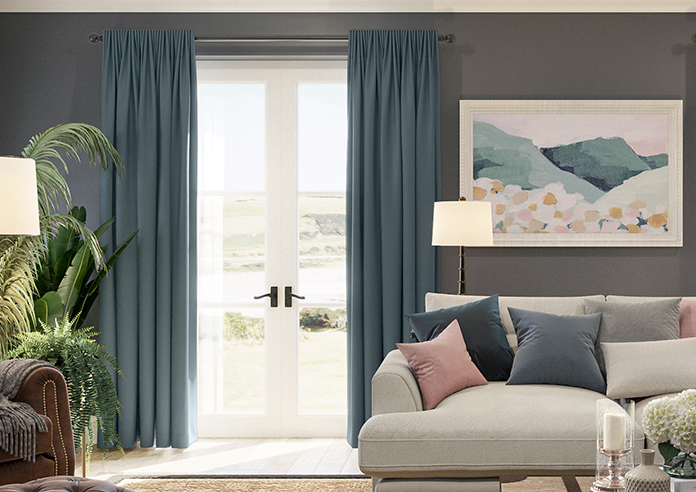 Saltaire, Denim - Made to Measure Curtains - Image 3